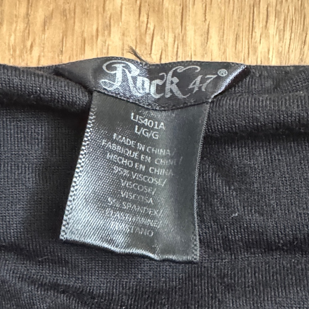 Rock 47 Embellished Black and Blue Geometric Skirt - Picture 2 of 2